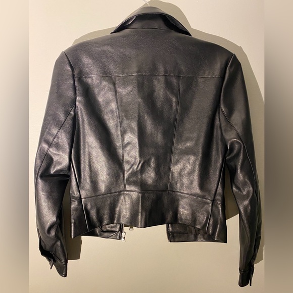 SILENCE + NOISE- soft leather Moto jacket - Picture 5 of 5